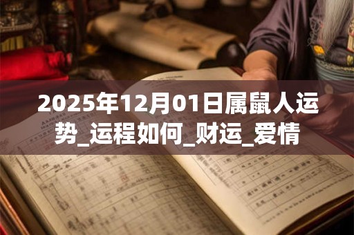 2025年12月01日属鼠人运势_运程如何_财运_爱情