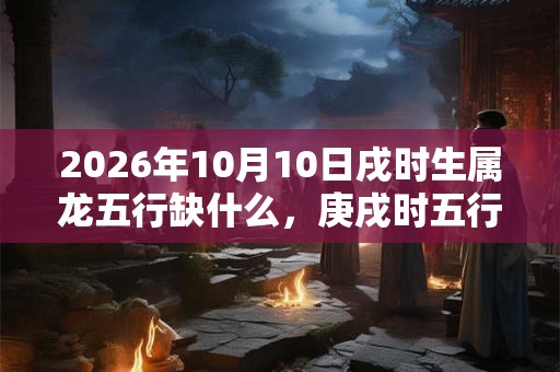 2026年10月10日戌时生属龙五行缺什么，庚戌时五行缺什么
