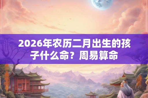 2026年农历二月出生的孩子什么命？周易算命
