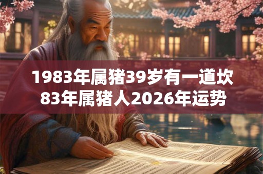 1983年属猪39岁有一道坎 83年属猪人2026年运势