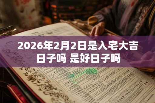 2026年2月2日是入宅大吉日子吗 是好日子吗