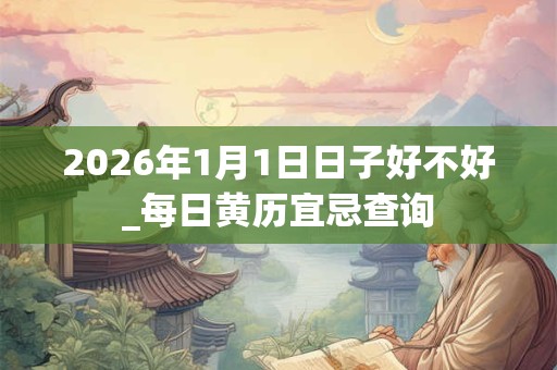 2026年1月1日日子好不好_每日黄历宜忌查询