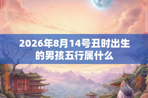 2026年8月14号丑时出生的男孩五行属什么 2026年8月14号丑时出生的男孩五行属什么