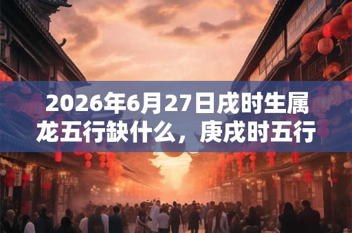 2026年6月27日戌时生属龙五行缺什么,庚戌时五行缺什么 2026年6月27日戌时生属龙五行缺什么,庚戌时五行缺什么