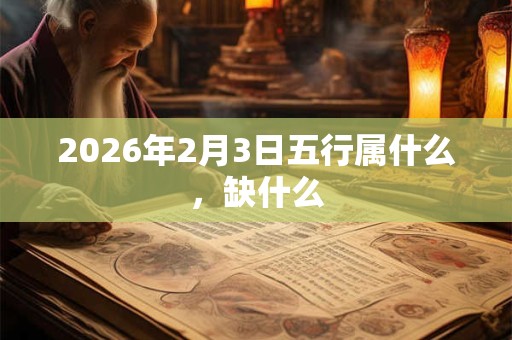 2026年2月3日五行属什么,缺什么 2026年2月3日五行属什么,缺什么