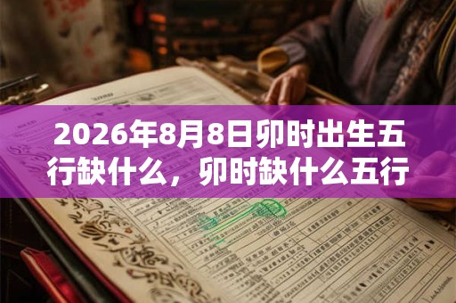 2026年8月8日卯时出生五行缺什么,卯时缺什么五行 2026年8月8日卯时出生五行缺什么,卯时缺什么五行