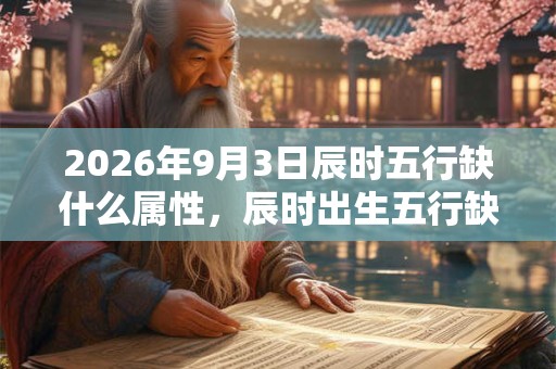 2026年9月3日辰时五行缺什么属性,辰时出生五行缺什么 2026年9月3日辰时五行缺什么属性,辰时出生五行缺什么