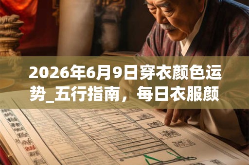 2026年6月9日穿衣颜色运势_五行指南,每日衣服颜色幸运色 2026年6月9日穿衣颜色运势_五行指南,每日衣服颜色幸运色