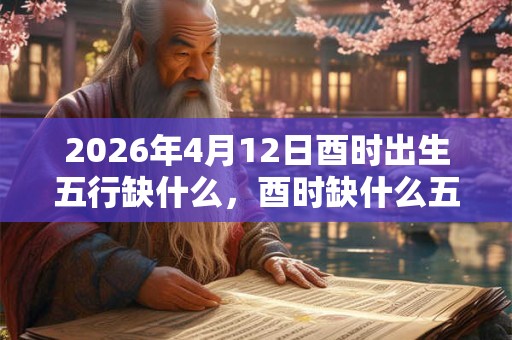 2026年4月12日酉时出生五行缺什么，酉时缺什么五行