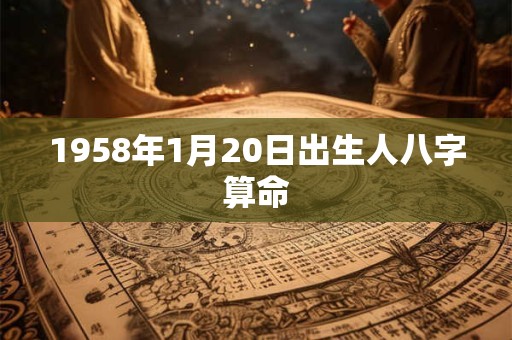 1958年1月20日出生人八字算命 1958年1月20日出生人八字算命