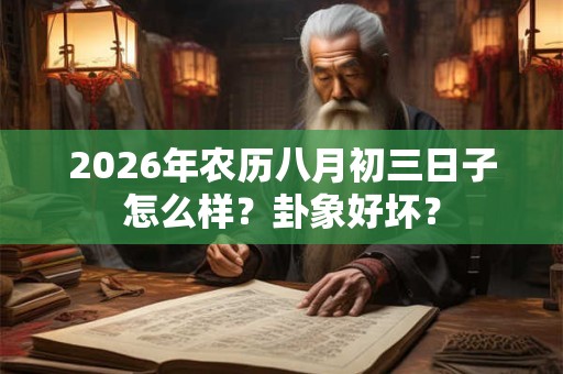 2026年农历八月初三日子怎么样?卦象好坏? 2026年农历八月初三日子怎么样?卦象好坏?