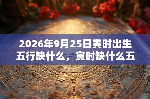 2026年9月25日寅时出生五行缺什么,寅时缺什么五行 2026年9月25日寅时出生五行缺什么,寅时缺什么五行