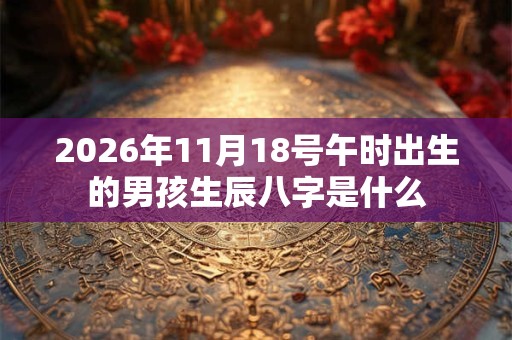 2026年11月18号午时出生的男孩生辰八字是什么 2026年11月18号午时出生的男孩生辰八字是什么