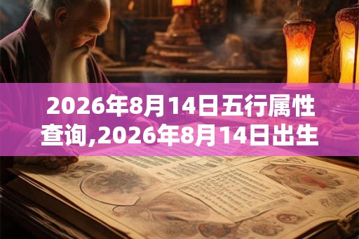 2026年8月14日五行属性查询,2026年8月14日出生五行属什么