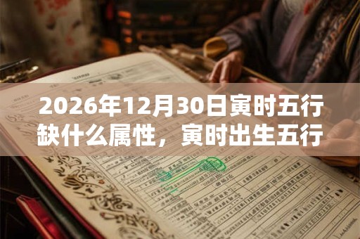 2026年12月30日寅时五行缺什么属性,寅时出生五行缺什么 2026年12月30日寅时五行缺什么属性,寅时出生五行缺什么