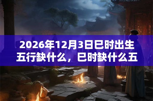 2026年12月3日巳时出生五行缺什么,巳时缺什么五行 2026年12月3日巳时出生五行缺什么,巳时缺什么五行