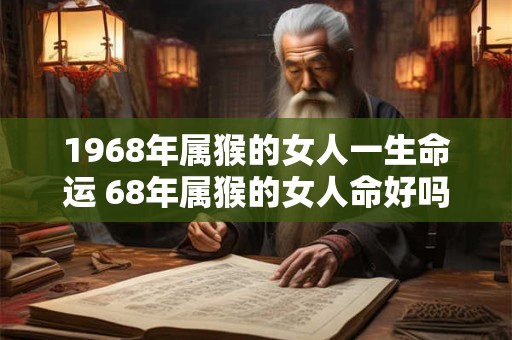 1968年属猴的女人一生命运 68年属猴的女人命好吗