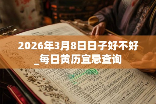 2026年3月8日日子好不好_每日黄历宜忌查询 2026年3月8日日子好不好_每日黄历宜忌查询