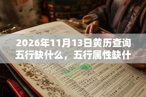 2026年11月13日黄历查询五行缺什么,五行属性缺什么 2026年11月13日黄历查询五行缺什么,五行属性缺什么