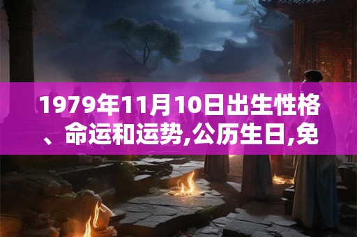 1979年11月10日出生性格、命运和运势,公历生日,免费算命 1979年11月10日出生性格、命运和运势,公历生日,免费算命