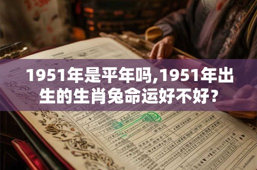 1951年是平年吗,1951年出生的生肖兔命运好不好？