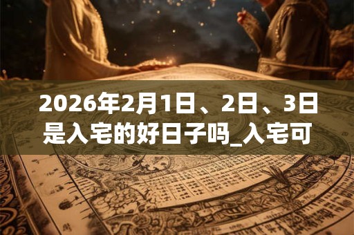 2026年2月1日、2日、3日是入宅的好日子吗_入宅可以吗 2026年2月1日、2日、3日是入宅的好日子吗_入宅可以吗