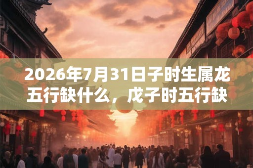 2026年7月31日子时生属龙五行缺什么,戊子时五行缺什么 2026年7月31日子时生属龙五行缺什么,戊子时五行缺什么