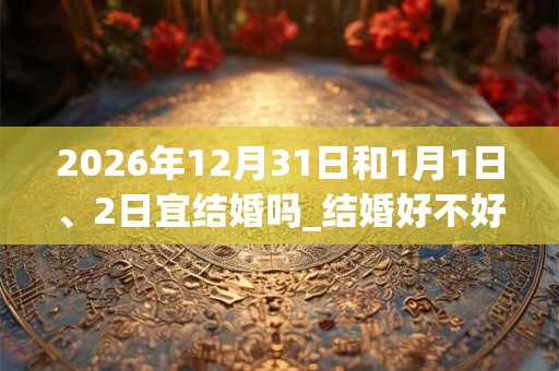 2026年12月31日和1月1日、2日宜结婚吗_结婚好不好 2026年12月31日和1月1日、2日宜结婚吗_结婚好不好