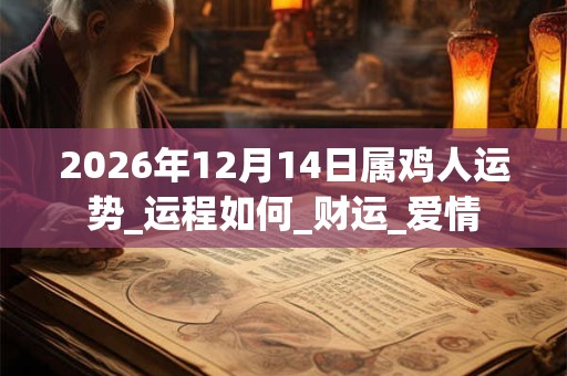 2026年12月14日属鸡人运势_运程如何_财运_爱情 2026年12月14日属鸡人运势_运程如何_财运_爱情