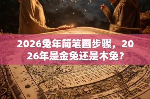 2026兔年简笔画步骤，2026年是金兔还是木兔？