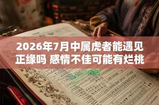 2026年7月中属虎者能遇见正缘吗 感情不佳可能有烂桃花 2026年7月中属虎者能遇见正缘吗 感情不佳可能有烂桃花
