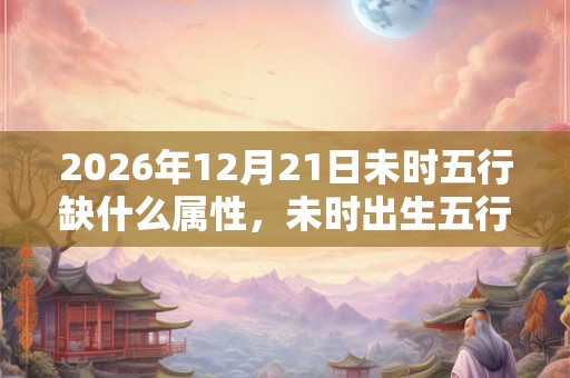 2026年12月21日未时五行缺什么属性，未时出生五行缺什么