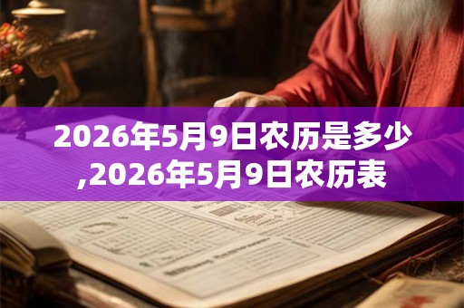 2026年5月9日农历是多少,2026年5月9日农历表 2026年5月9日农历是多少,2026年5月9日农历表