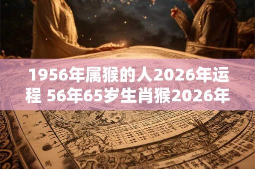 1956年属猴的人2026年运程 56年65岁生肖猴2026年运势
