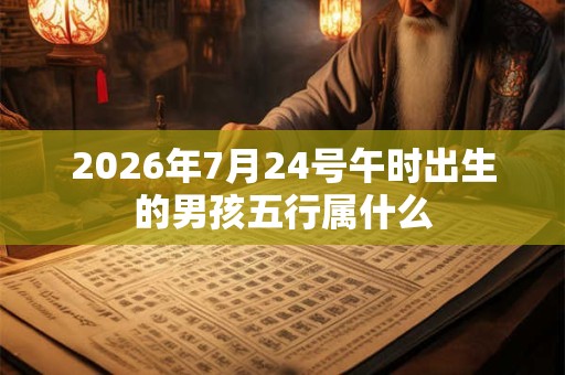 2026年7月24号午时出生的男孩五行属什么 2026年7月24号午时出生的男孩五行属什么
