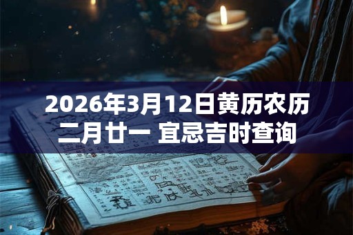 2026年3月12日黄历农历二月廿一 宜忌吉时查询 2026年3月12日黄历农历二月廿一 宜忌吉时查询