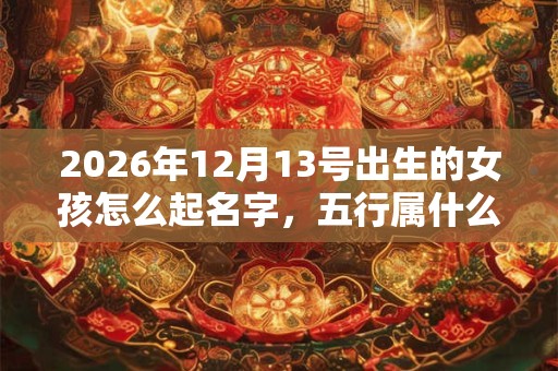2026年12月13号出生的女孩怎么起名字,五行属什么 2026年12月13号出生的女孩怎么起名字,五行属什么