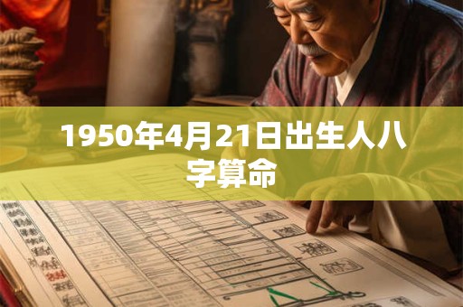1950年4月21日出生人八字算命 1950年4月21日出生人八字算命