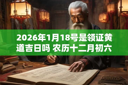 2026年1月18号是领证黄道吉日吗 农历十二月初六日子好吗