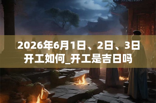 2026年6月1日、2日、3日开工如何_开工是吉日吗