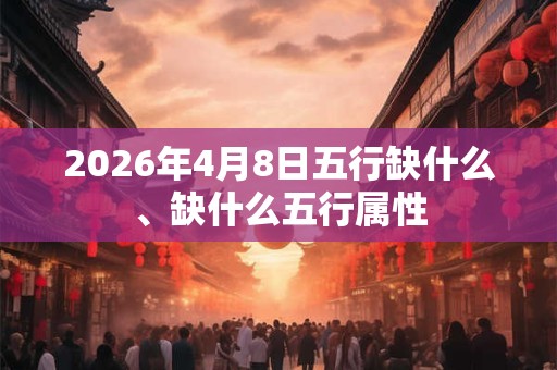 2026年4月8日五行缺什么、缺什么五行属性 2026年4月8日五行缺什么、缺什么五行属性