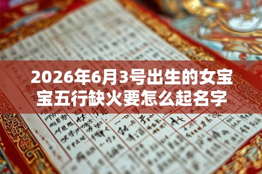 2026年6月3号出生的女宝宝五行缺火要怎么起名字 2026年6月3号出生的女宝宝五行缺火要怎么起名字