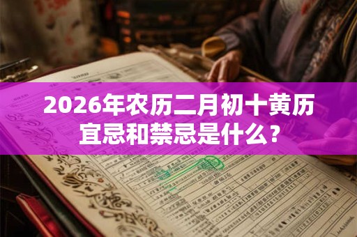 2026年农历二月初十黄历宜忌和禁忌是什么? 2026年农历二月初十黄历宜忌和禁忌是什么?