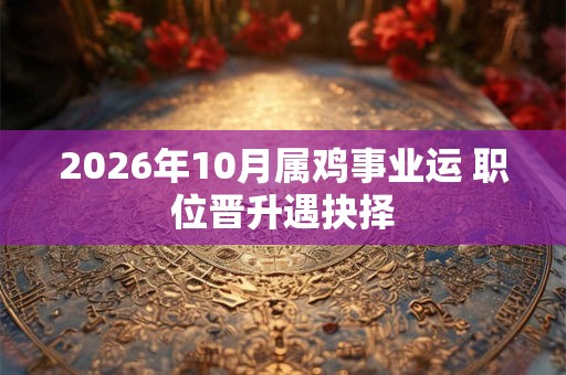 2026年10月属鸡事业运 职位晋升遇抉择