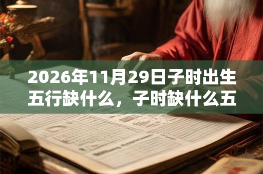2026年11月29日子时出生五行缺什么,子时缺什么五行 2026年11月29日子时出生五行缺什么,子时缺什么五行