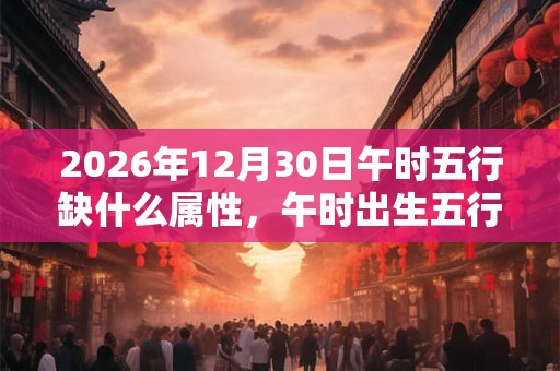 2026年12月30日午时五行缺什么属性,午时出生五行缺什么 2026年12月30日午时五行缺什么属性,午时出生五行缺什么