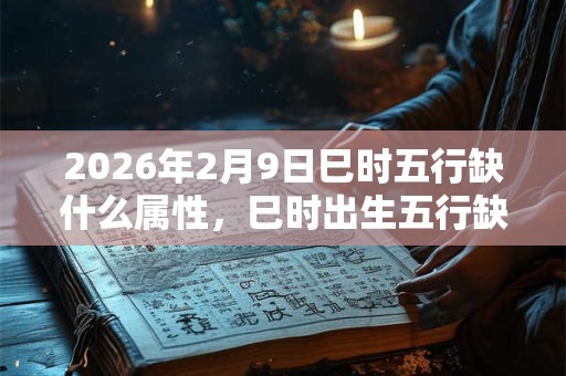 2026年2月9日巳时五行缺什么属性，巳时出生五行缺什么
