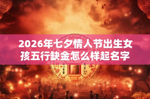 2026年七夕情人节出生女孩五行缺金怎么样起名字 2026年七夕情人节出生女孩五行缺金怎么样起名字