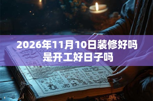 2026年11月10日装修好吗 是开工好日子吗 2026年11月10日装修好吗 是开工好日子吗