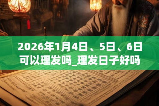 2026年1月4日、5日、6日可以理发吗_理发日子好吗 2026年1月4日、5日、6日可以理发吗_理发日子好吗